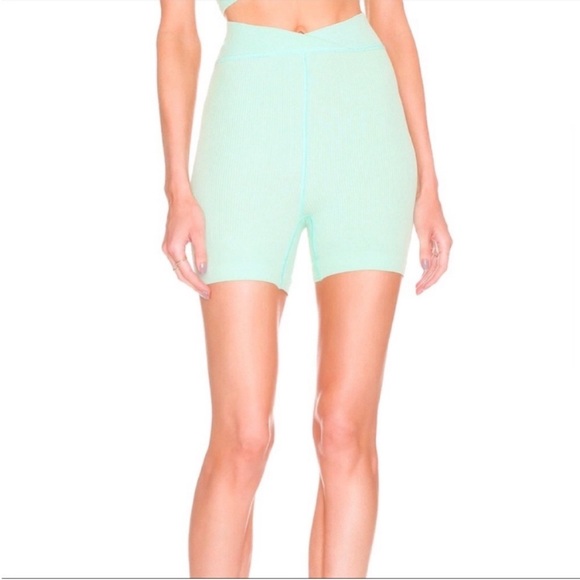Free People Pants - NWT Free People Movement Free Throw Shorts in Turquoise Mint